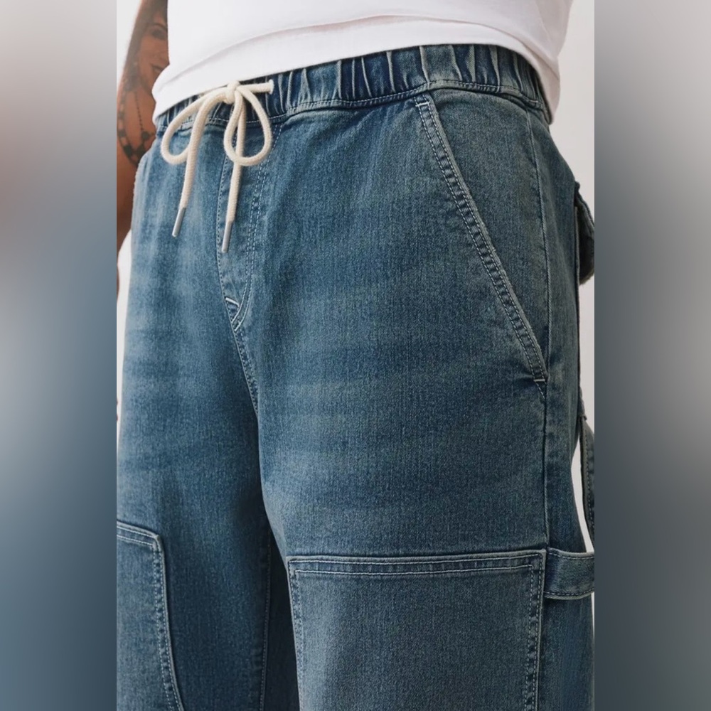 True Religion Vinny Ultra Baggy Carpenter Jeans Size 36 NWT Y2K Skater - Picture 5 of 11